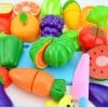 Bộ đồ chơi thái hoa quả kèm dụng cụ dao thớt, giỏ đựng (23 quả)