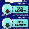 Pin cúc áo Sony Silver Oxide bạc SR721SW - 362