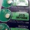 Pin cúc áo Sony Silver Oxide bạc SR716SW - 315