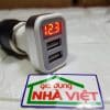 Tẩu sạc ô tô 2 USB có màn hình đo điện áp Konsen CC218