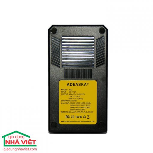 Sạc đa năng  Adeaska SQ2 LCD hiển thị dung lượng pin có chức năng sạc dự phòng - Hình ảnh 6