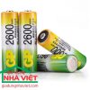 Bộ 2 viên Pin tiểu sạc GP AA 2600