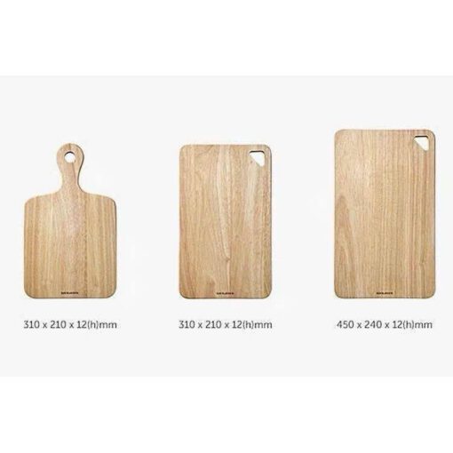 Bộ 3 thớt gỗ cao su LocknLock LWC001S3 - Ảnh 3