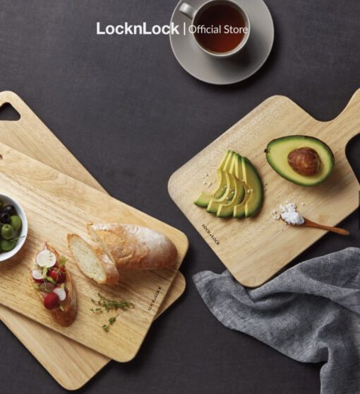 Bộ 3 thớt gỗ cao su LocknLock LWC001S3