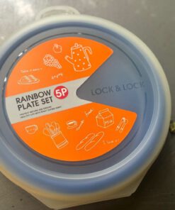 Set 5 đĩa Raibow Picnic Lock&Lock HPP513S5