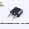 Phích nối 2 chân tròn chuẩn C to A C