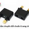 Phích nối 2 chân vuông UK chuẩn G to A C