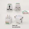Phích nối 3 chân 1 tròn 2 dẹt chuẩn B to A C I F G 10A 250V