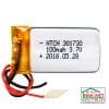 Pin Lithium-Polymer 301730 100mAh 3.7V