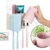 Giá để đồ treo bàn chải đánh răng 2 cốc làm từ bột lúa mì Ecoco E1701