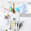 Giá treo khăn có móc kèm ống đựng thìa dĩa bàn chải đánh răng Ecoco E1504