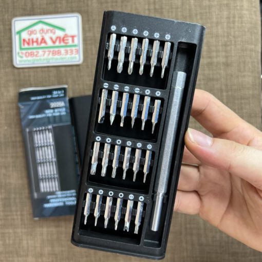 Bộ vít bỏ túi đa năng 24 đầu có nam châm thân kim loại - Ảnh 7