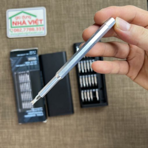 Bộ vít bỏ túi đa năng 24 đầu có nam châm thân kim loại - Ảnh 6