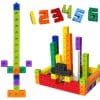 Bộ lắp ghép học toán sáng tạo 10 màu 100 viên Mathlink Cubes