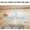 Móc treo quần áo 9 lỗ treo 2 chiều tiện dụng