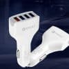 Tẩu sạc 4 cổng USB hỗ trợ sạc nhanh QC 3.0 KC08