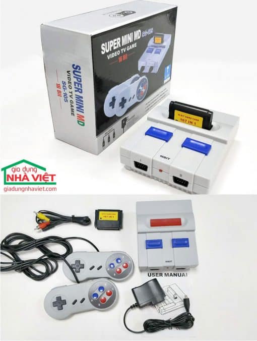 Máy chơi TV game 16 bit Super Mini MD SG Sega 167 in 1 - Hình ảnh 5