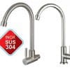 Vòi nước gắn bồn rửa bát inox SUS 304 xoay 360 độ