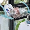 Giàn phơi inox đa chức năng treo cửa sổ lan can