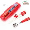 Bộ thìa đũa tập gắp kèm hộp Disney 3D Mickey Frozen Cars