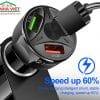 Tẩu sạc ô tô 3 cổng USB sạc nhanh QC3.0 2.1A Konsen TE-91