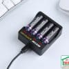 Bộ sạc 4 pin tiểu pin đũa 1.5V Beston M7011 USB