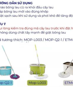 Alternative view of Bông lau MOP HEADS thay thế cây lau nhà Walkable MOP-L003, MOP-Q2-1, ETM478