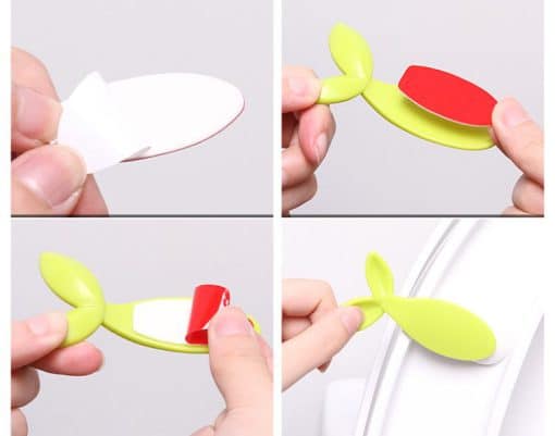 Phụ kiện tay cầm nâng nắp bồn cầu toilet hình lá cây - Hình ảnh 5