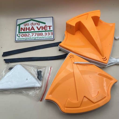 Dụng cụ lau kính 2 mặt hút nam châm vệ sinh cửa kính dày 3mm - 12mm - Hình ảnh 10