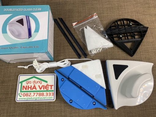 Dụng cụ lau kính 2 mặt hút nam châm vệ sinh cửa kính dày 3mm - 12mm - Hình ảnh 9