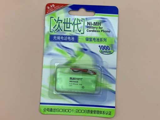 Pin điện thoại ghép 2 pin đũa AAA Ni-MH 2.4V kèm jack cắm BT184342 BT284342 L227 - Hình ảnh 2
