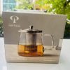 Ấm pha trà thuỷ tinh có lõi lọc inox 1100ml Peill + Putzler - nội địa Đức