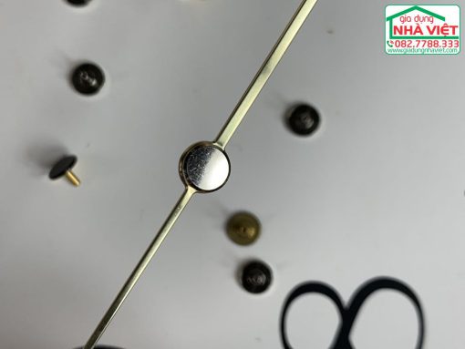 Núm chụp kim giây đồng hồ mạ màu bạc và đen 7mm bằng đồng