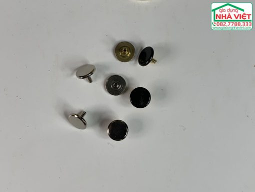 Núm chụp kim giây đồng hồ mạ màu bạc và đen 7mm bằng đồng - Hình ảnh 8