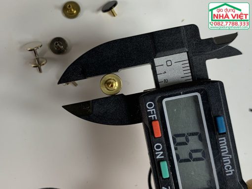 Núm chụp kim giây đồng hồ mạ màu bạc và đen 7mm bằng đồng - Hình ảnh 6
