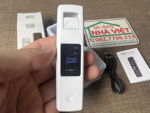 Máy đo nồng độ cồn trong hơi thở Breath Alcohol Test A20 pin sạc cổng Type-C