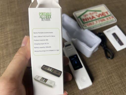Máy đo nồng độ cồn trong hơi thở Breath Alcohol Test A20 pin sạc cổng Type-C - Hình ảnh 3