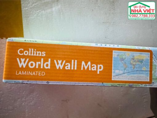 Bản đồ thế giới Collins 70cm x 95cm – Collins World Wall Laminated Map ...