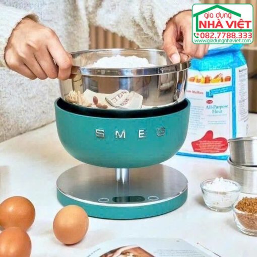 Cân điện tử nhà bếp 5kg màu xanh lục Smeg KSC01EGMWW