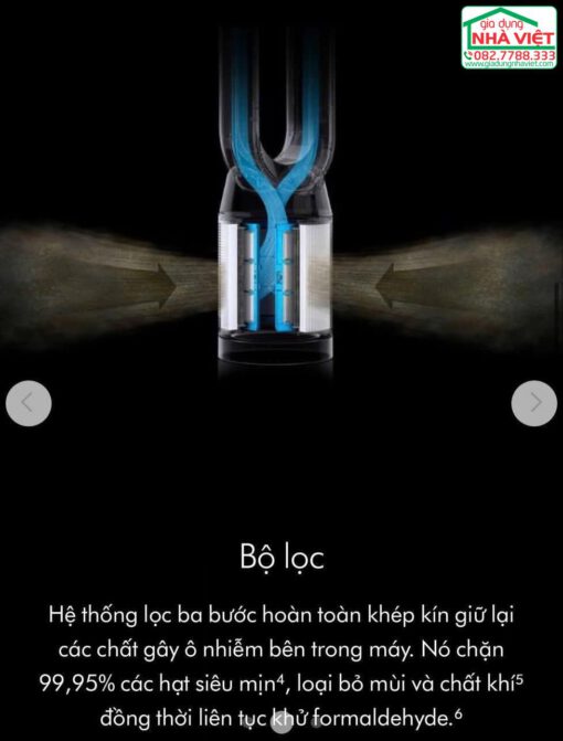 Máy lọc không khí kiêm quạt không cánh Dyson Purifier Cool PC2 De-NOx TP12 - Hình ảnh 13