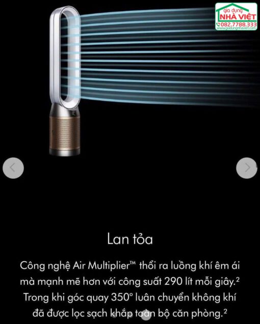 Máy lọc không khí kiêm quạt không cánh Dyson Purifier Cool PC2 De-NOx TP12 - Hình ảnh 9