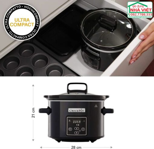 Nồi nấu chậm 2.4L Crockpot CSC061X - Hình ảnh 2