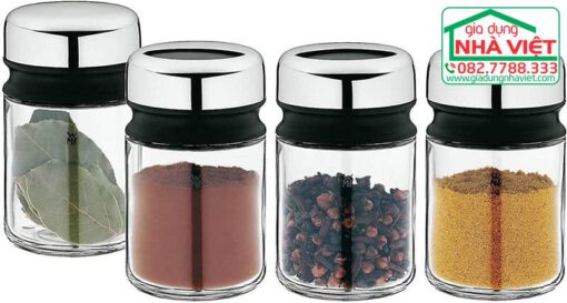Bộ 4 lọ đựng gia vị bằng thuỷ tinh WMF 06 6158 6040 - Ảnh 4