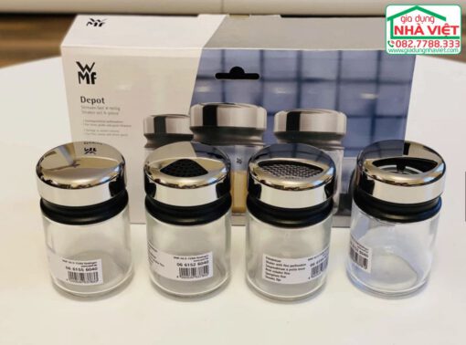 Bộ 4 lọ đựng gia vị bằng thuỷ tinh WMF 06 6158 6040 - Ảnh 14