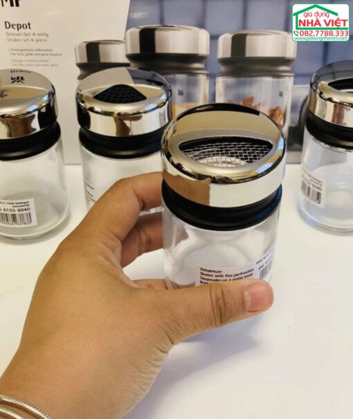 Bộ 4 lọ đựng gia vị bằng thuỷ tinh WMF 06 6158 6040 - Ảnh 13