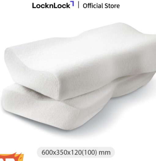 Gối Memory Foam 2 đầu thấp cao tốt cho đau cổ vai gáy LocknLock HLW113 - Ảnh 9