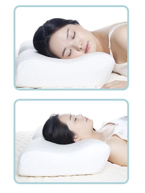 Gối Memory Foam 2 đầu thấp cao tốt cho đau cổ vai gáy LocknLock HLW113 - Ảnh 4