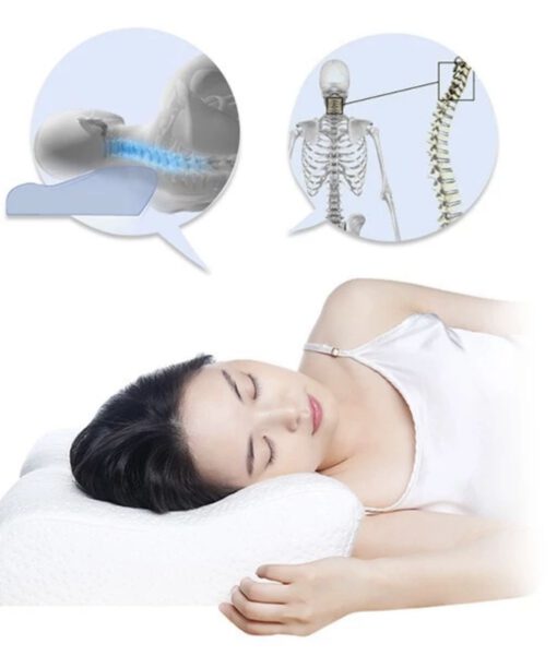 Gối Memory Foam 2 đầu thấp cao tốt cho đau cổ vai gáy LocknLock HLW113 - Ảnh 3