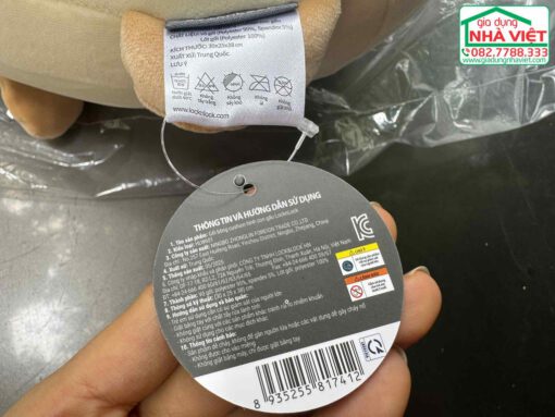 Gối bông hình gấu dễ thương siêu mềm Cushion LocknLock HLW601 - Ảnh 4