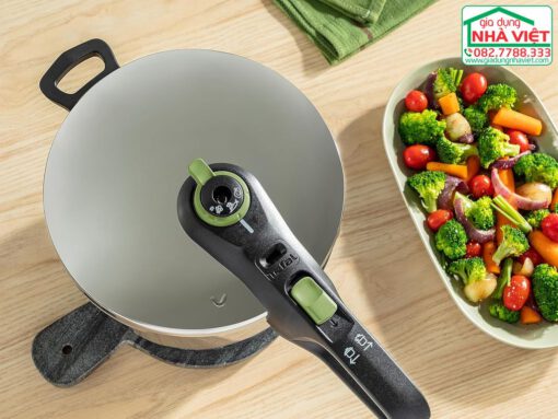 Nồi áp suất inox cao cấp 6L kèm khay hấp Tefal Secure Trendy P2580702 - Hình ảnh 2